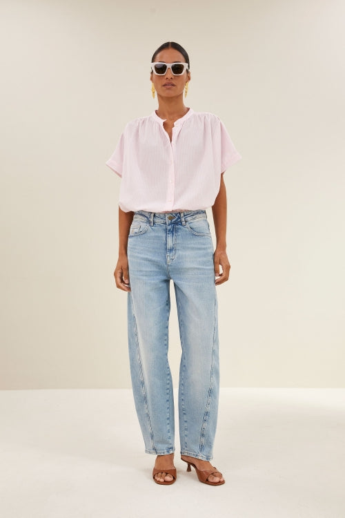 MINTE PINSTRIPE BLOUSE