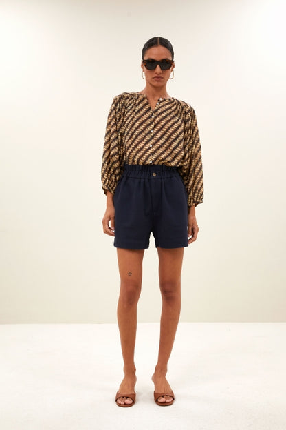 LEON TWILL SHORTS CAPTAIN BLUE