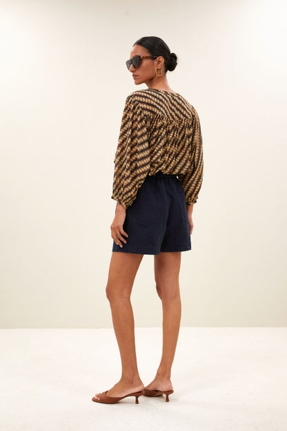 LEON TWILL SHORTS CAPTAIN BLUE