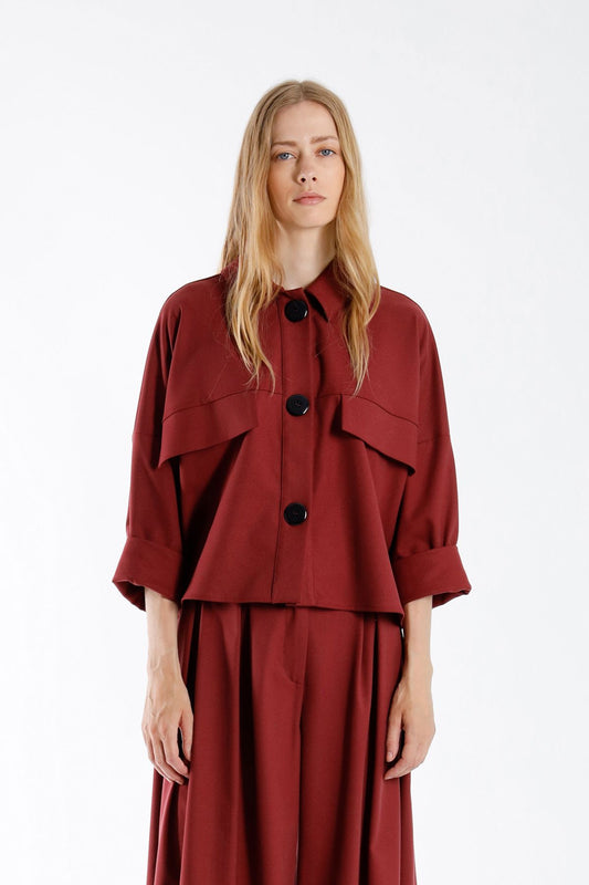 LATINA BLOUSE BORDEAUX