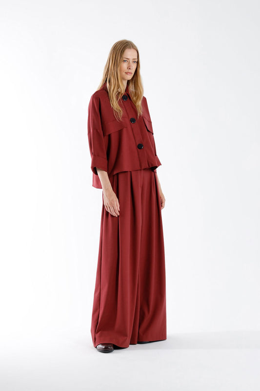 LATINA BLOUSE BORDEAUX