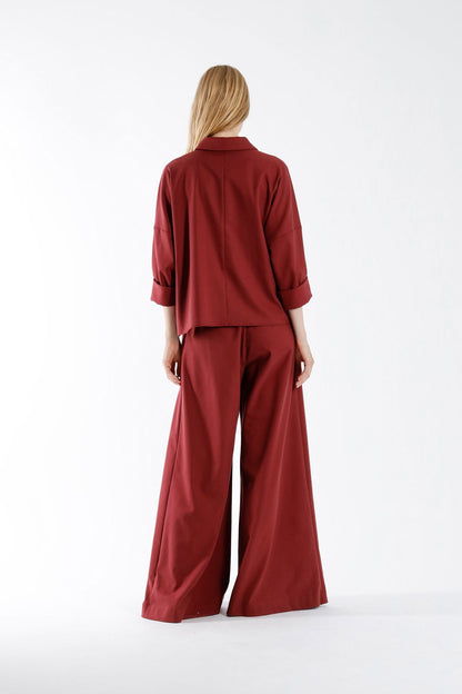 LATINA BLOUSE BORDEAUX