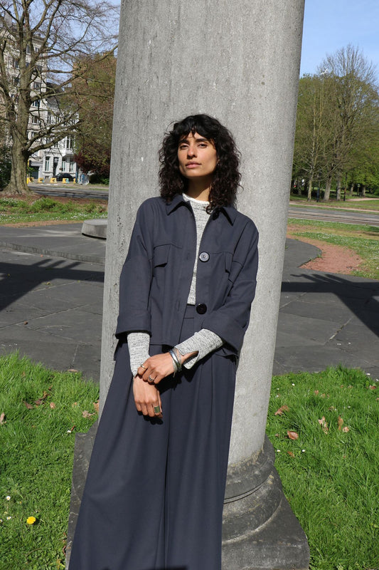 LATINA BLOUSE ANTHRACITE