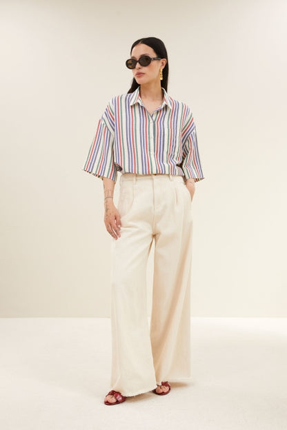 PILAR MULTI STRIPE BLOUSE