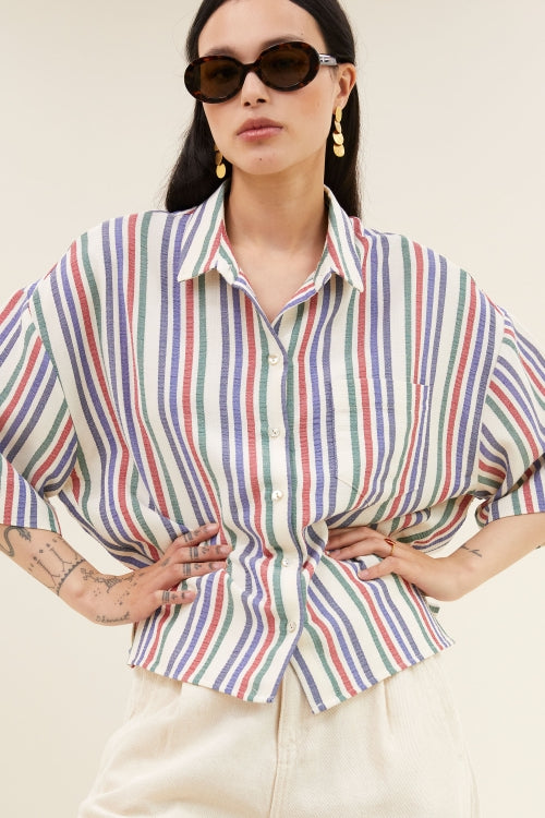 PILAR MULTI STRIPE BLOUSE