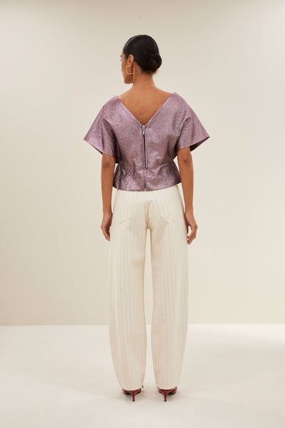 SIMONE METALLIC TOP