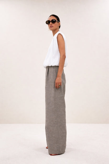 NILOU JERSEY TOP OFF WHITE