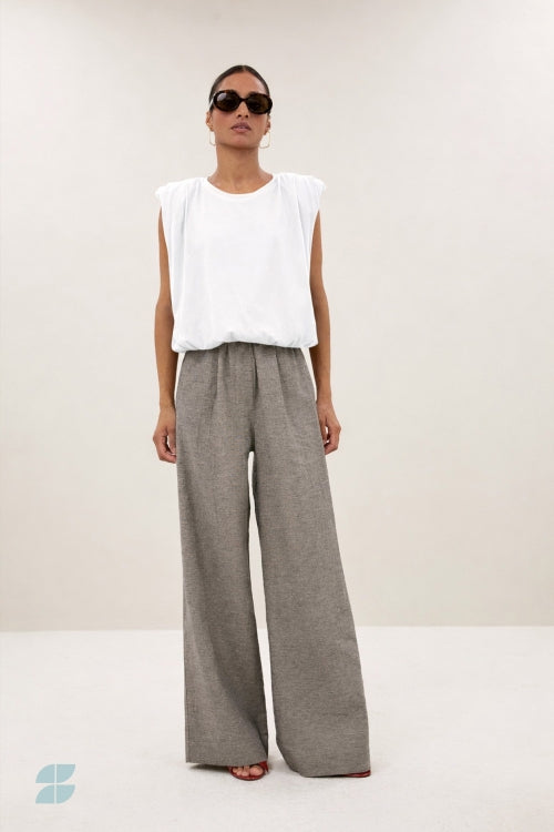 NILOU JERSEY TOP OFF WHITE