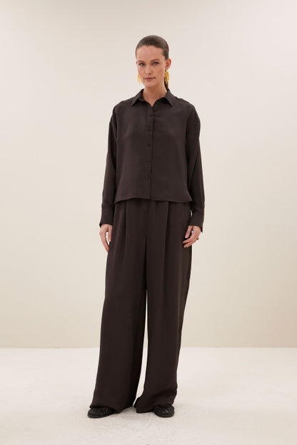 PELLE PINSTRIPE PANTS