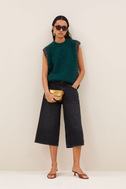 NOHO LONG DENIM SHORTS