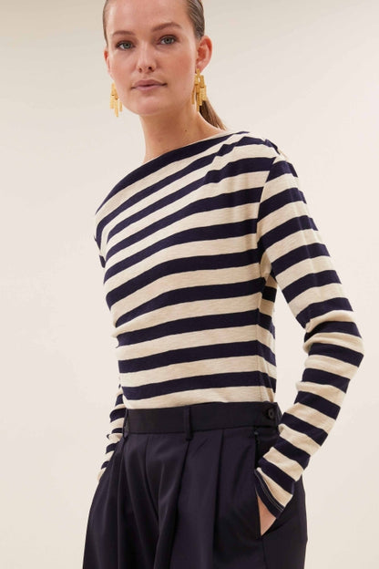 LEYA BIG STRIPE TOP