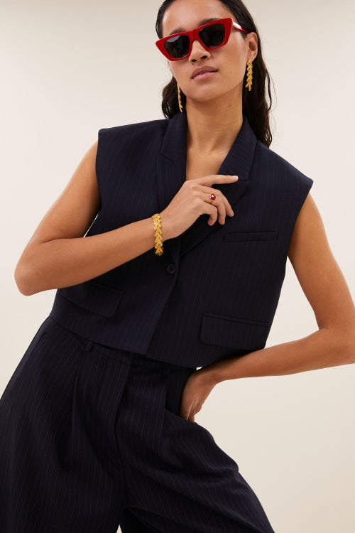BOBI PINSTRIPE GILET