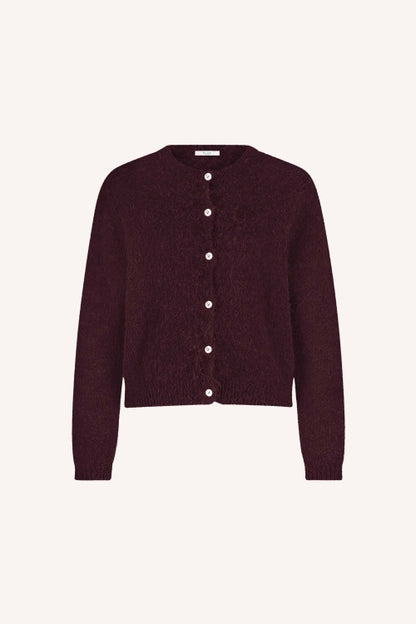 CLEO CARDIGAN - DEEP WINE