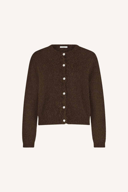 CLEO CARDIGAN - DEEP BROWN