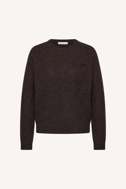POLLY PULLOVER - DEEP BROWN