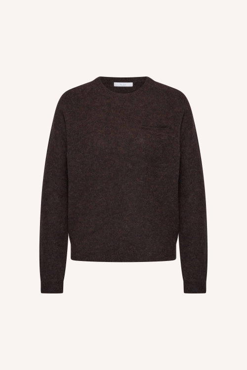 POLLY PULLOVER - DEEP BROWN