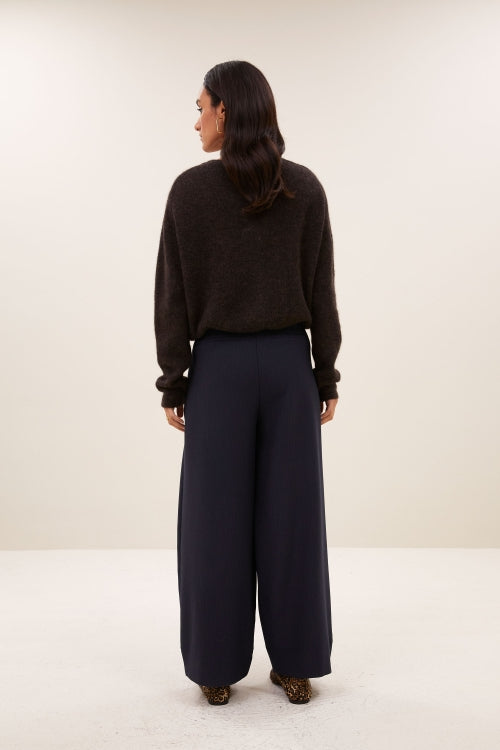 CLEO CARDIGAN - DEEP BROWN