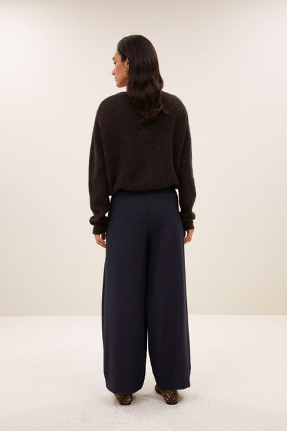 CLEO CARDIGAN - DEEP BROWN