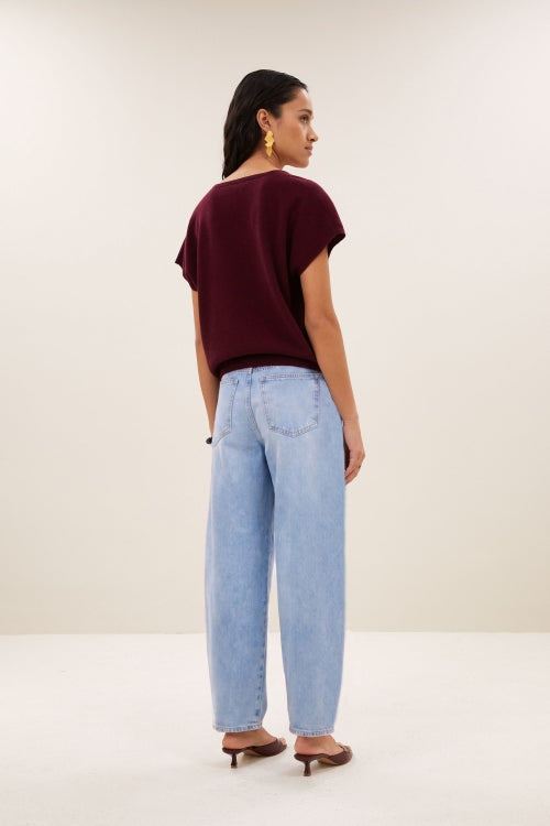 SIL V-NECK PULLOVER