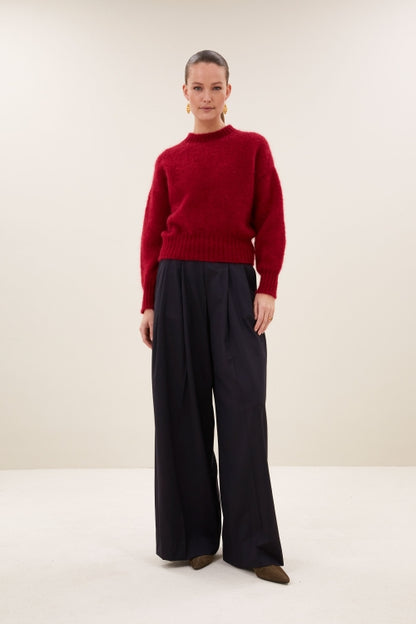 SONNY PULLOVER - WINE ROSE