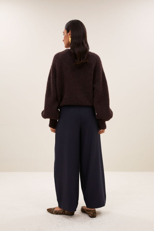 LUCIA PULLOVER - CHOCOLATE BROWN