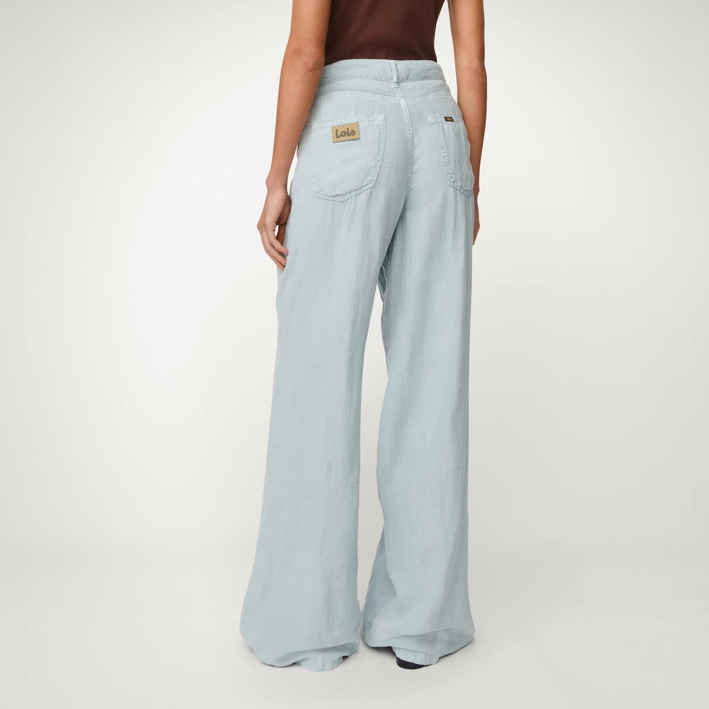 MARLENE PANTS LINEN PEARL BLUE