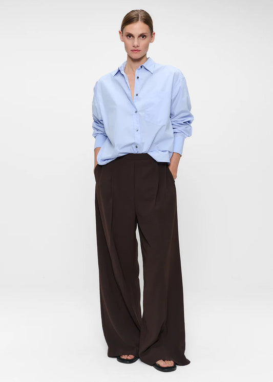 JAPANESE CREPE BONNIE PANTS BROWN