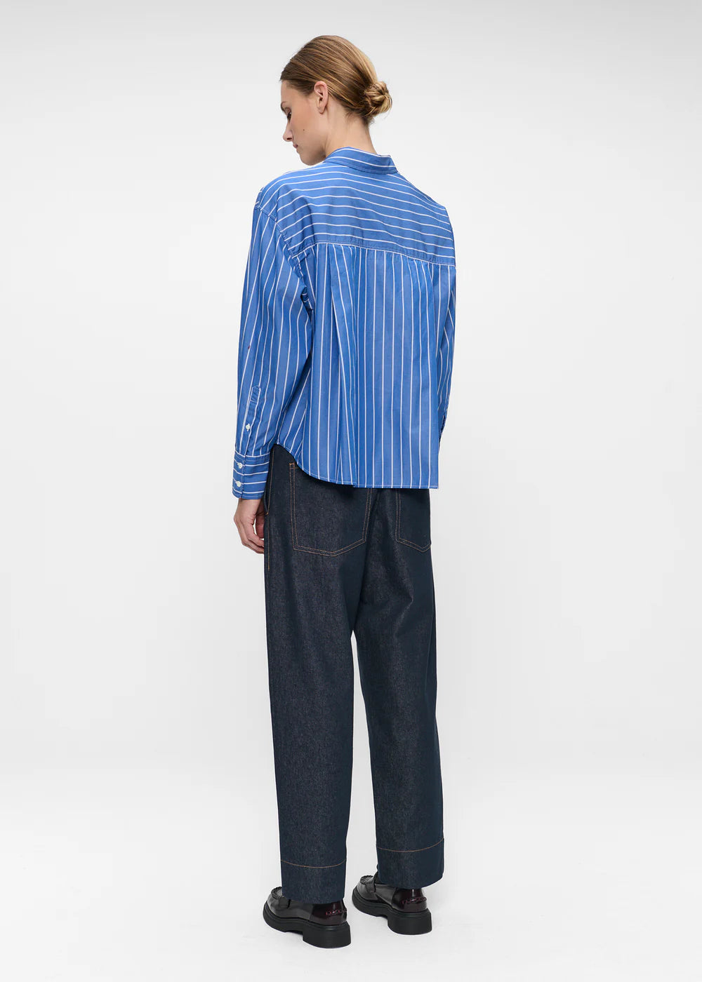 POPLIN STRIPE LONGSLEEVE SHIRT