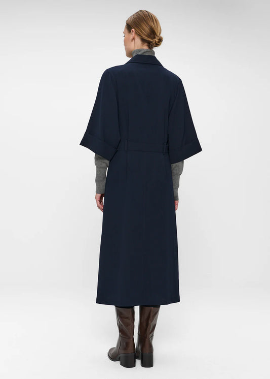 JAPANESE CREPE TRENCH DRESS