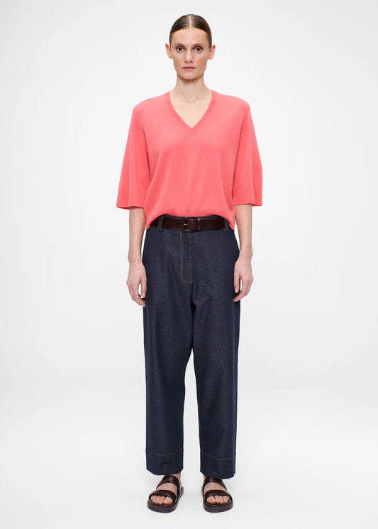 CASHMERE BLEND DEEP V TOP