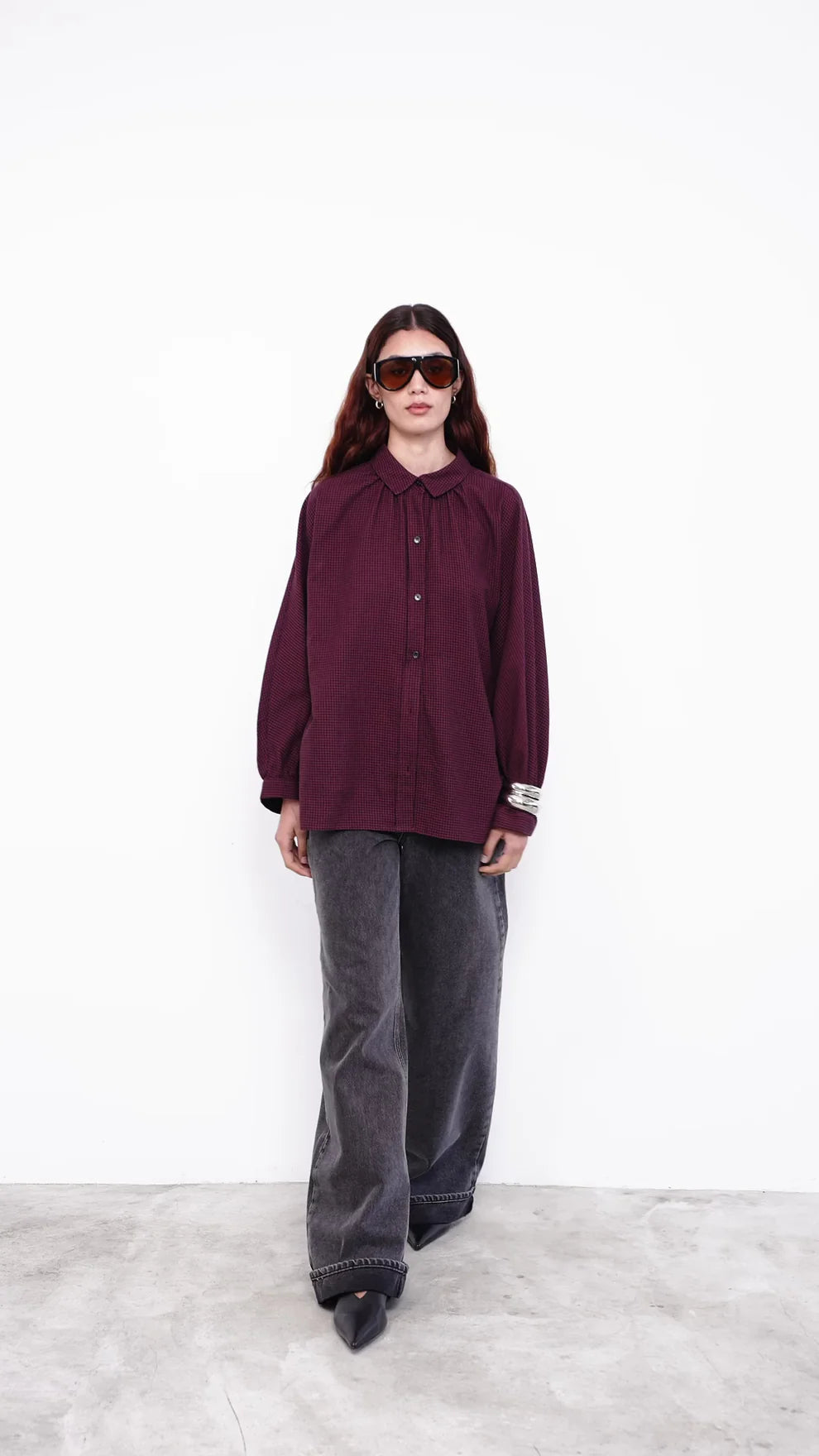 MEL BLOUSE RED GINGHAM