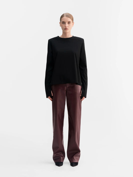 AINA PU LEATHER TROUSERS