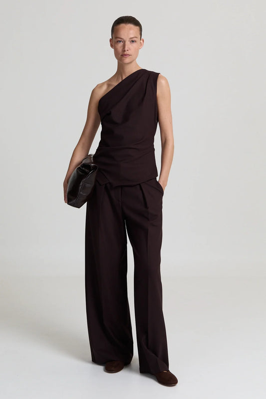 LOGAN PANTS - DARK BROWN