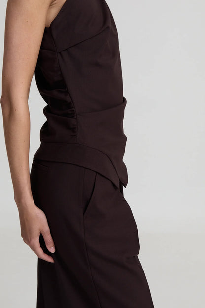 LOGAN PANTS - DARK BROWN