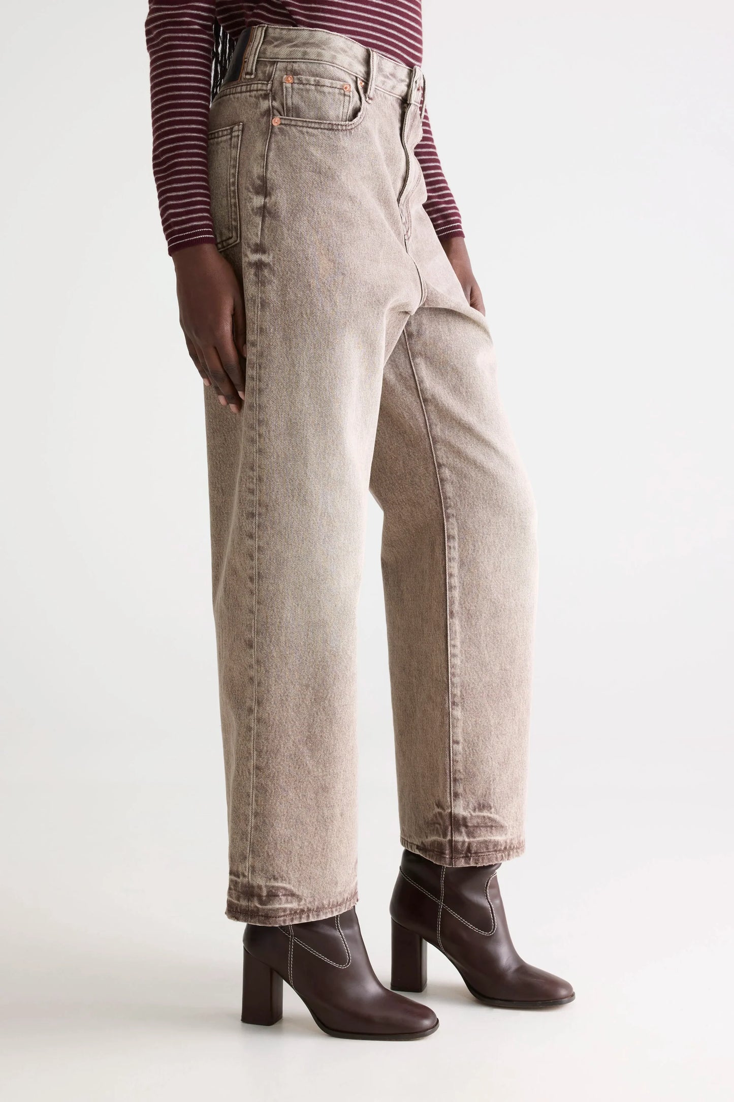 POKER JEANS BROWN SNOW