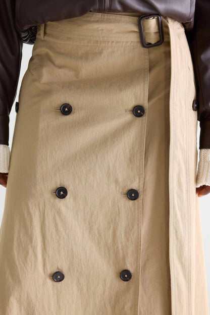 HETTIE MIDI-ROK EARTH