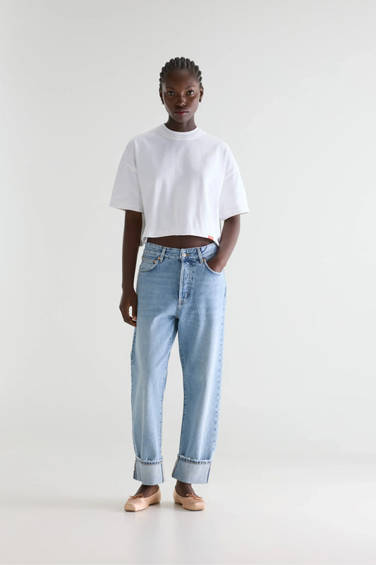 FAN CROPPED T-SHIRT WHITE