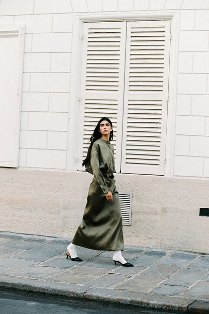 DENJAMIN DRESS OLIVE