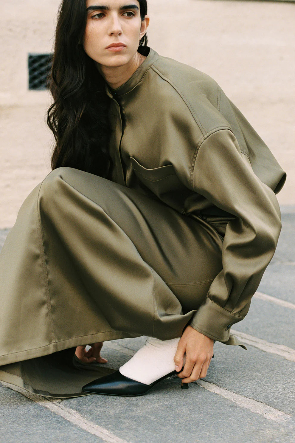 DENJAMIN DRESS OLIVE