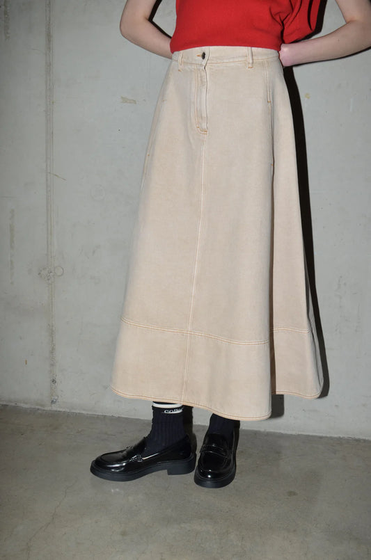 SHADOW SKIRT OATMEAL