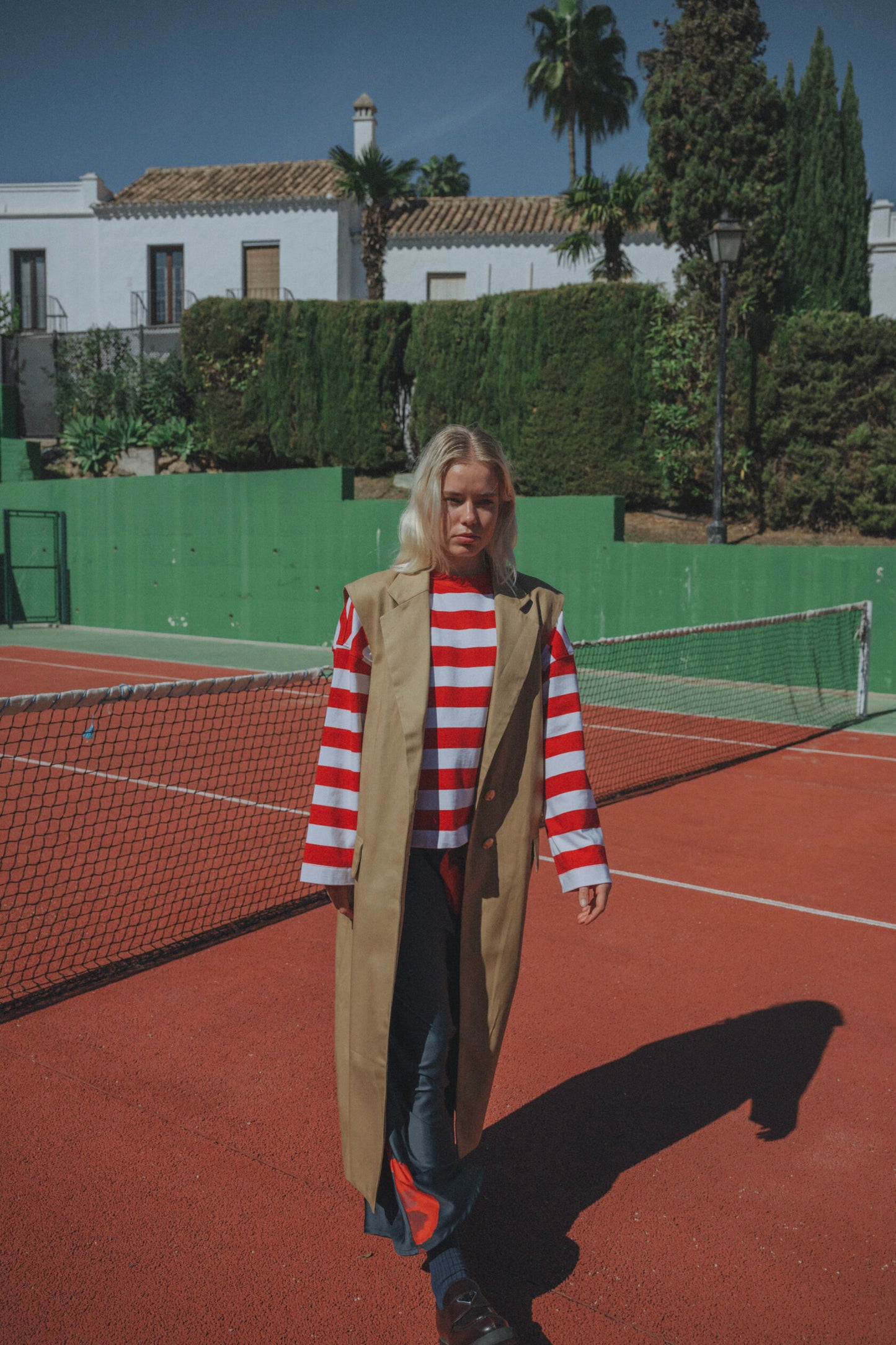 PANCAKE TEE RED STRIPES