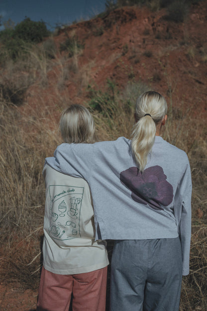 MIMOSA TEE PURPLE FLOWER