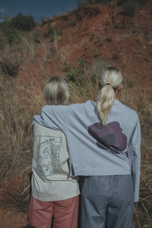 MIMOSA TEE PURPLE FLOWER