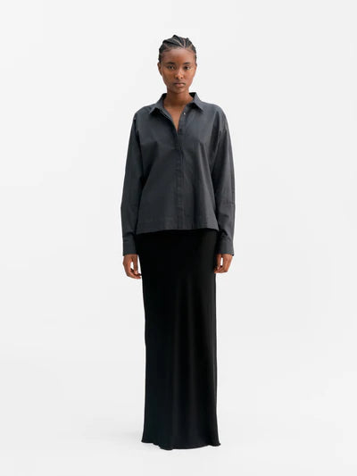 GIGI OXFORD SHIRT DARK GREY