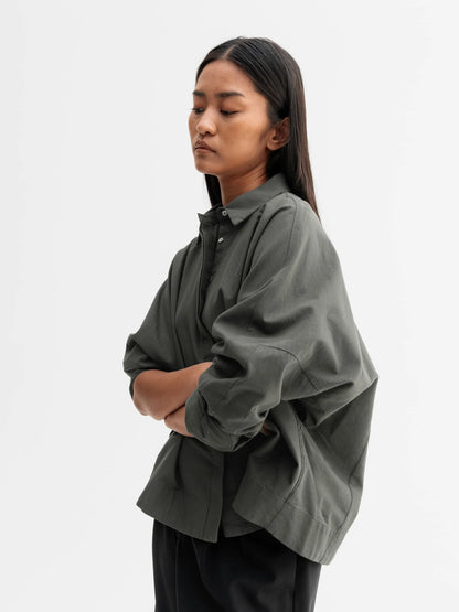 GIGI OXFORD SHIRT - WOOD
