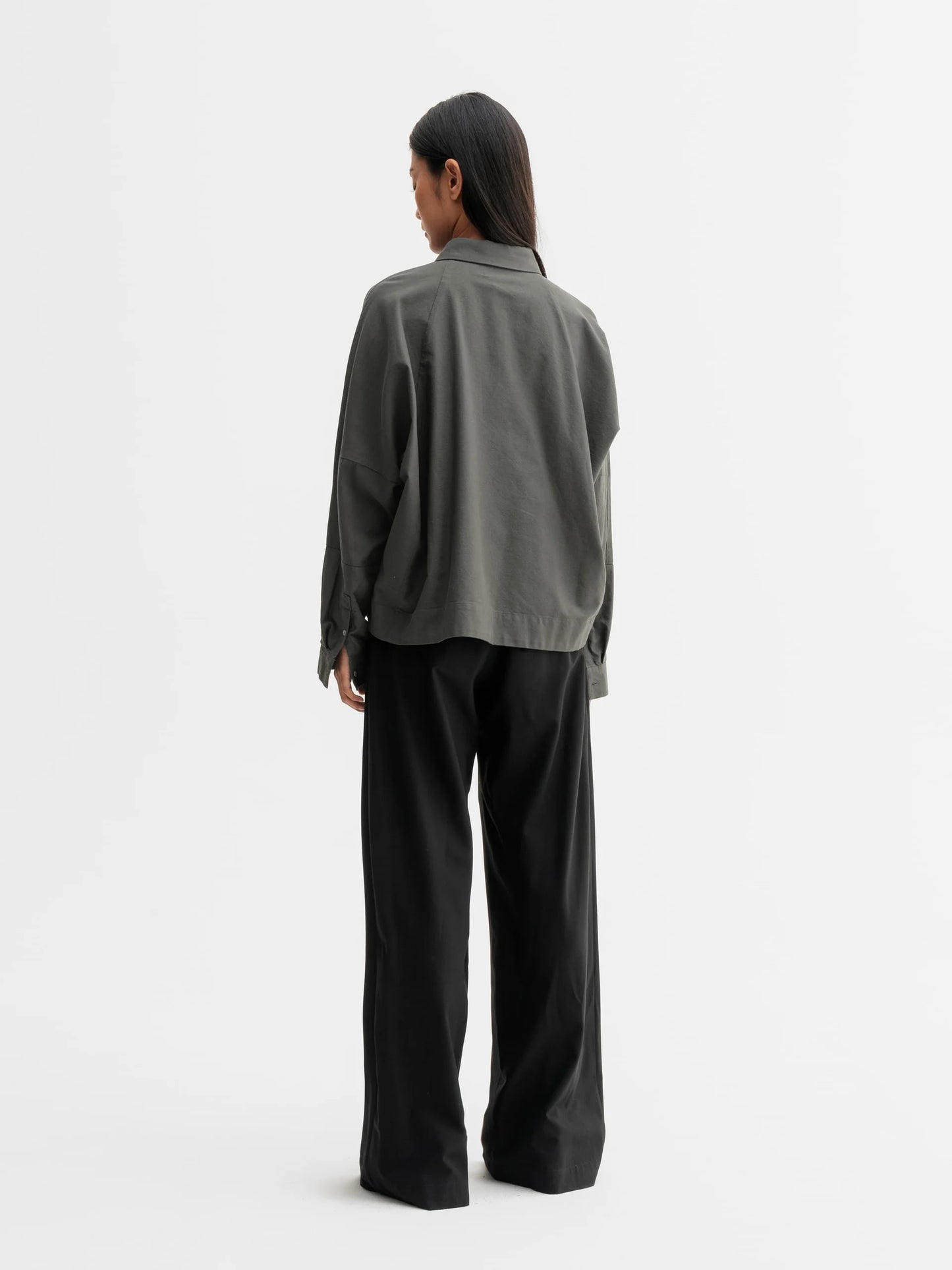 GIGI OXFORD SHIRT - WOOD