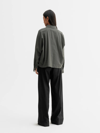 GIGI OXFORD SHIRT - WOOD