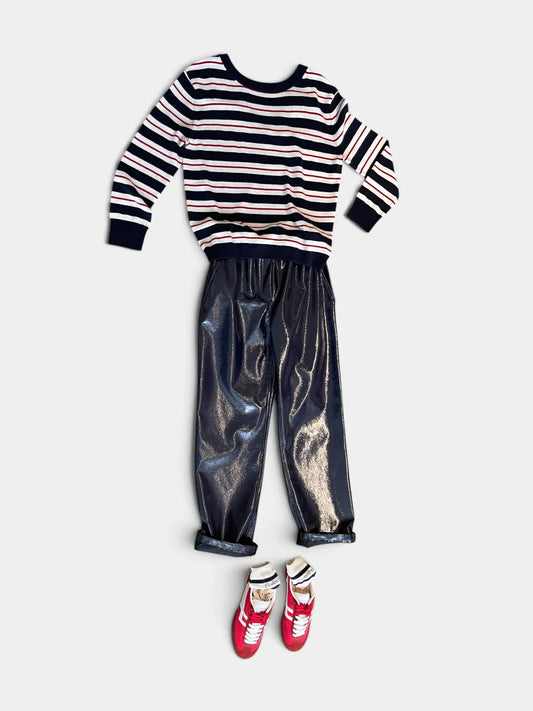 KADE PULLOVER - NAVY STRIPES