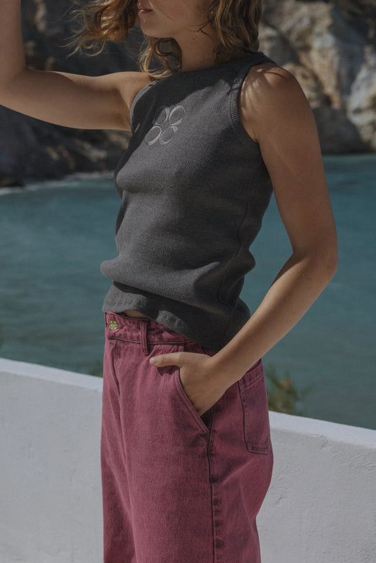 BALI TANK TOP DARK GREY