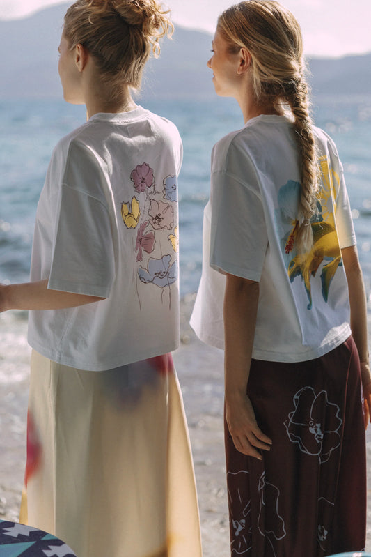 FLORE TEE PASTEL FLOWERS